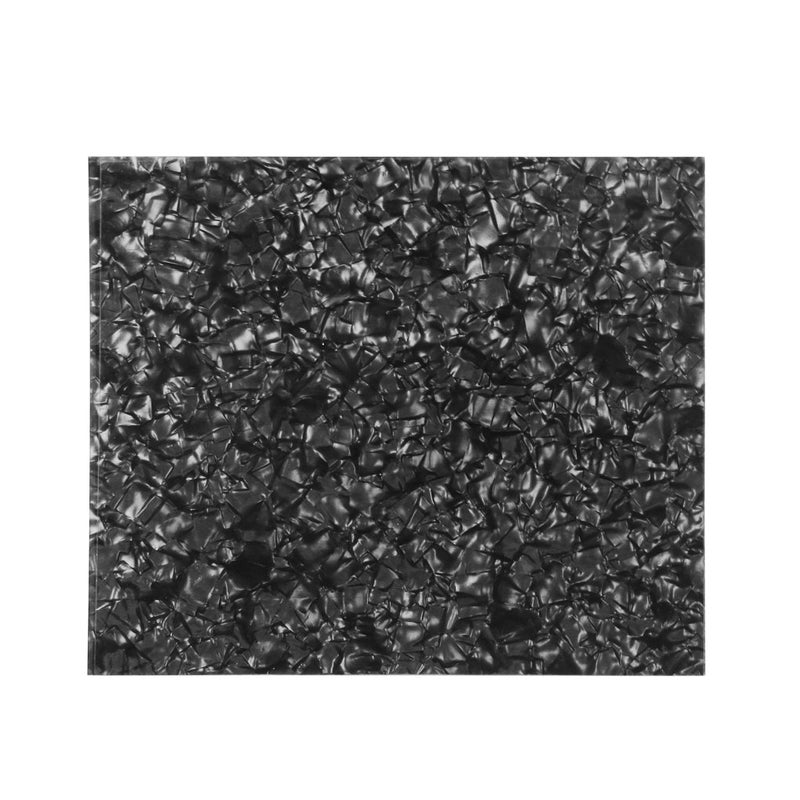FLEOR 20x17cm Acoustic Pickguard Blank Material Self Adhesive Guitar Pick Guard Scratch Plate Sheet, Black Pearl - Image 1